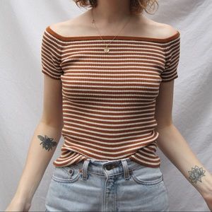 Madewell off the shoulder sweater top